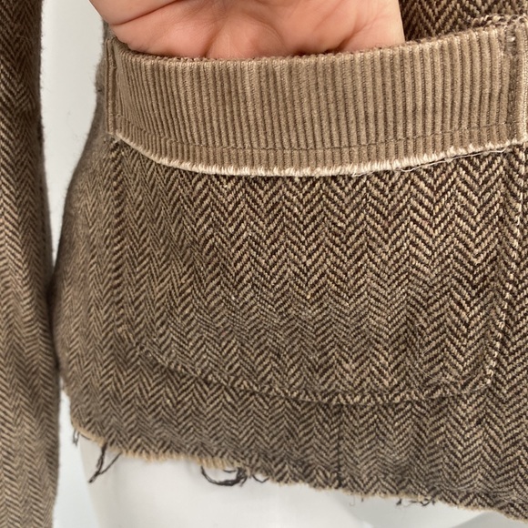 Princy By Jessica Simpson Brown Corduroy Blazer Jacket Medium - Picture 8 of 15